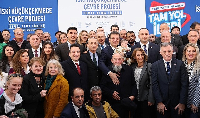 İBB başkanı imamoğlu’nun katılımıyla küçükçekmece çevre projesi’nin temeli atıldı