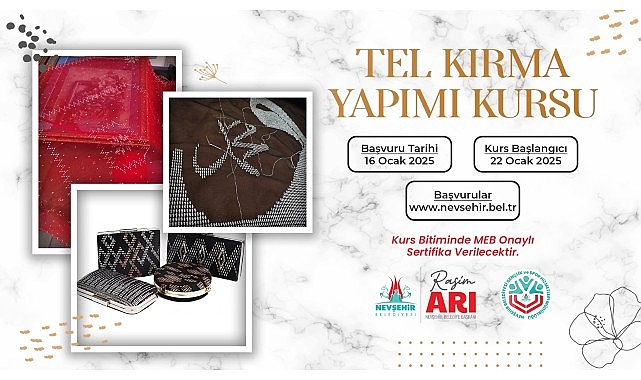 KAPEM’de Tel Kırma Yapımı Kursu Açılacak