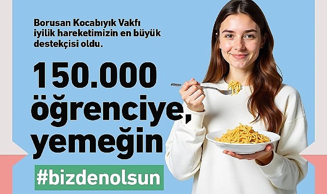 Askıda Ne Var, Borusan Kocabıyık Vakfı İşbirliğiyle 1 milyon öğün hedefiyle BizdenOlsundiyor