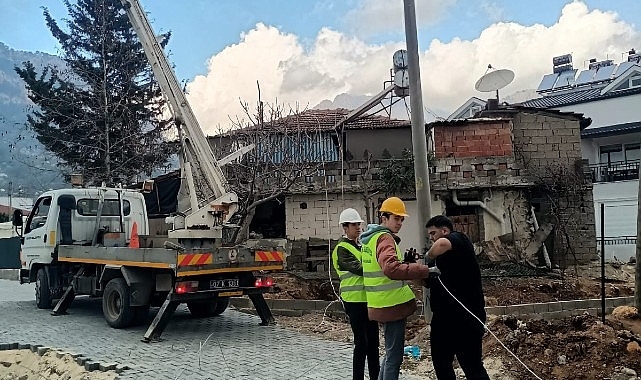 Göynük Mahallesi’nde yol yapım çalışması
