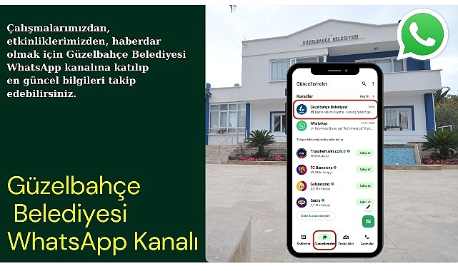 Güzelbahçe Belediyesi WhatsApp Kanalı hizmete açıldı