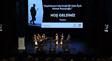 Ercişli usta Âşık Ahmet Poyrazoğlu’na, Zeytinburnu Kültür Sanat’ta vefa programı yapıldı
