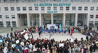 Nilüferli çocuklardan “gelecek” için anlamlı yürüyüş